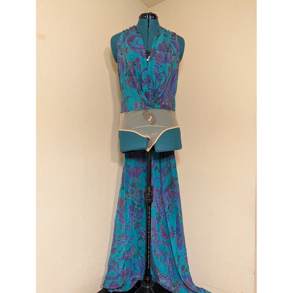 Ralph Lauren Collection Tops - Ralph Lauren Purple Label Jarvis Paisley Silk Habotai Scarf Halter Top M/L? READ